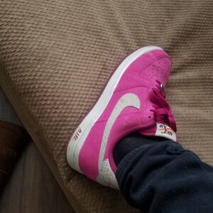 Nike lunar air force ones,size 10, color purple